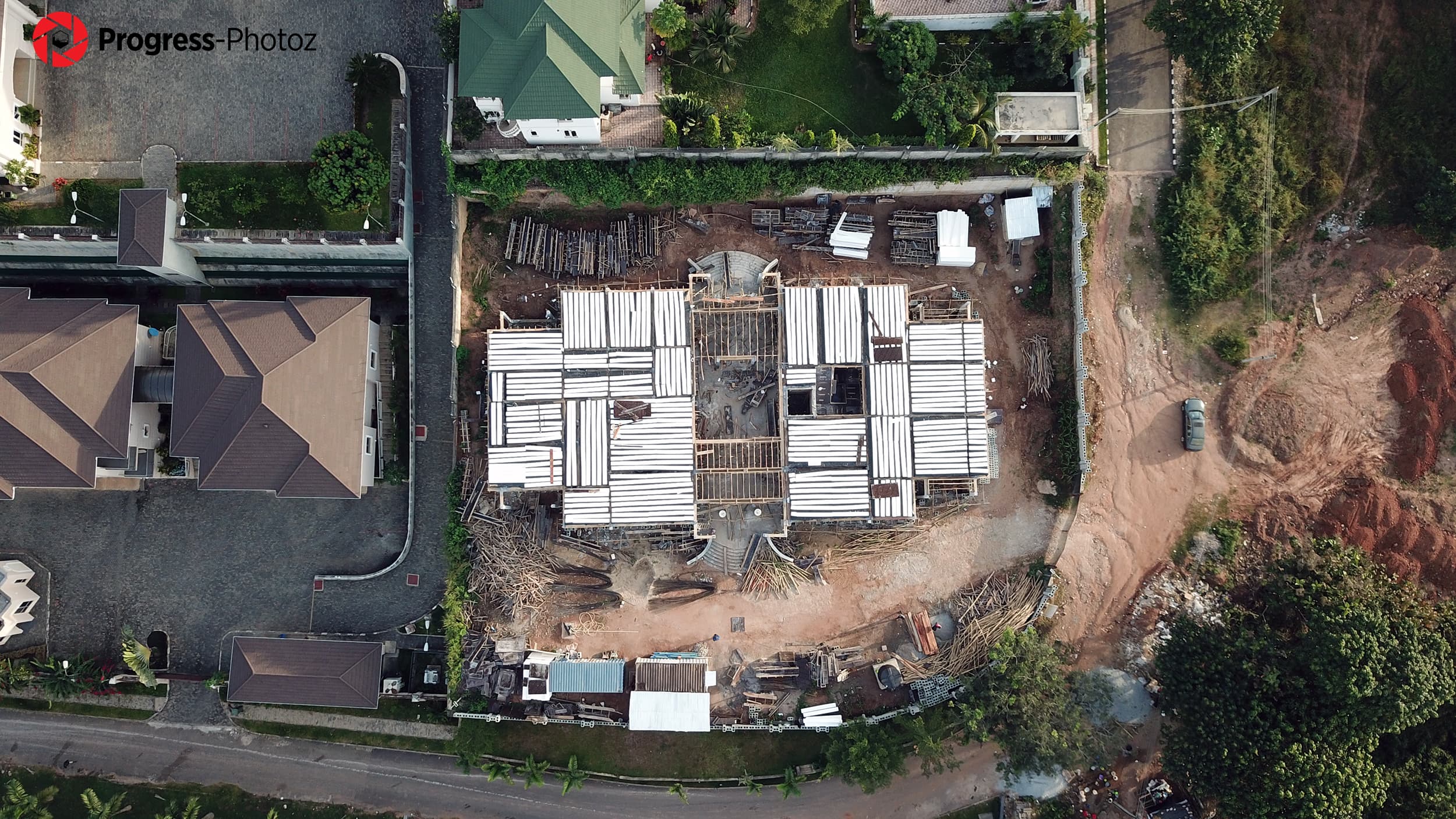 High-rise construction project